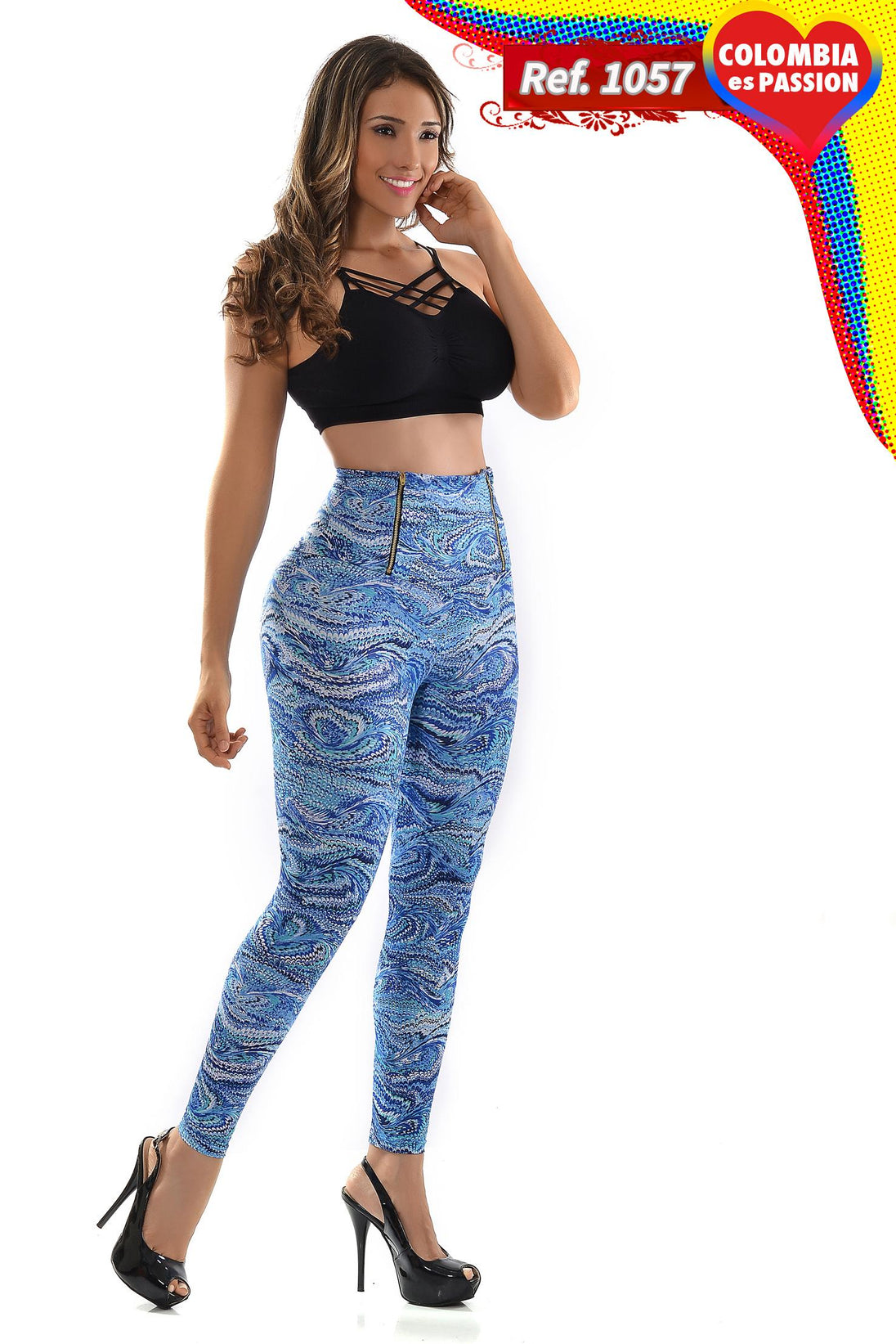 Ref. 008 -1057 Leggins Reductor Push up - Fajas Colombianas