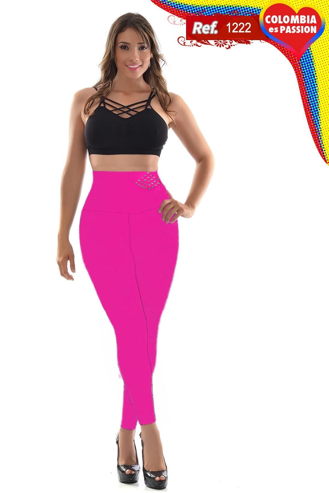 Ref. 008 -1222 Leggins colombiano Reductor y levanta cola - Fajas Colombianas