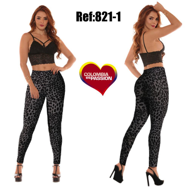 Ref. 015 -821-1 AnimalPrint LEGGINS DAMA - Fajas Colombianas