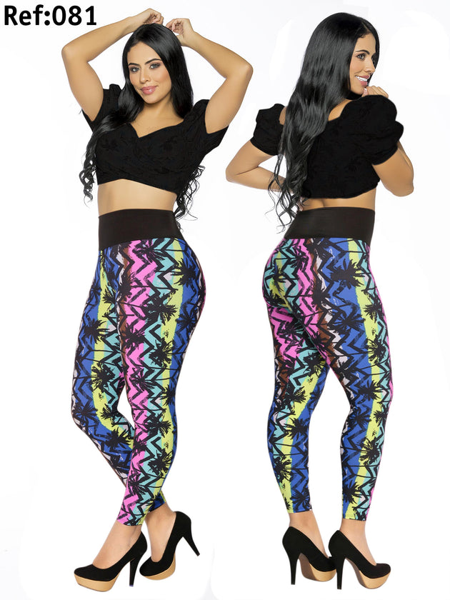 Ref. 008 -0081 LEGGINS DAMA COLOMBIANO LEVANTA COLA - Fajas Colombianas