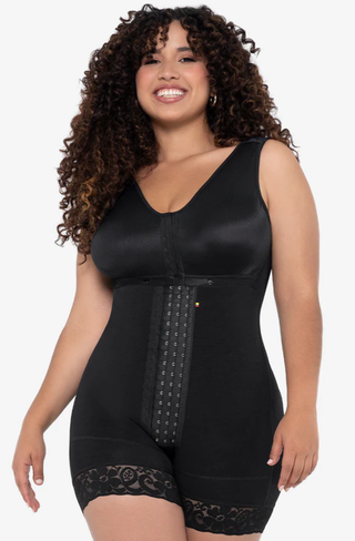 Ref. 019 -FQ102 Faja Corta con Brasier Levanta Cola Postquirúrgica - Fajas Colombianas
